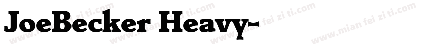 JoeBecker Heavy字体转换
